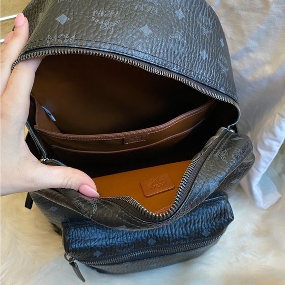 MCM Medium Stark Visetos Coated Canvas Backpack - Picture 13 of 13